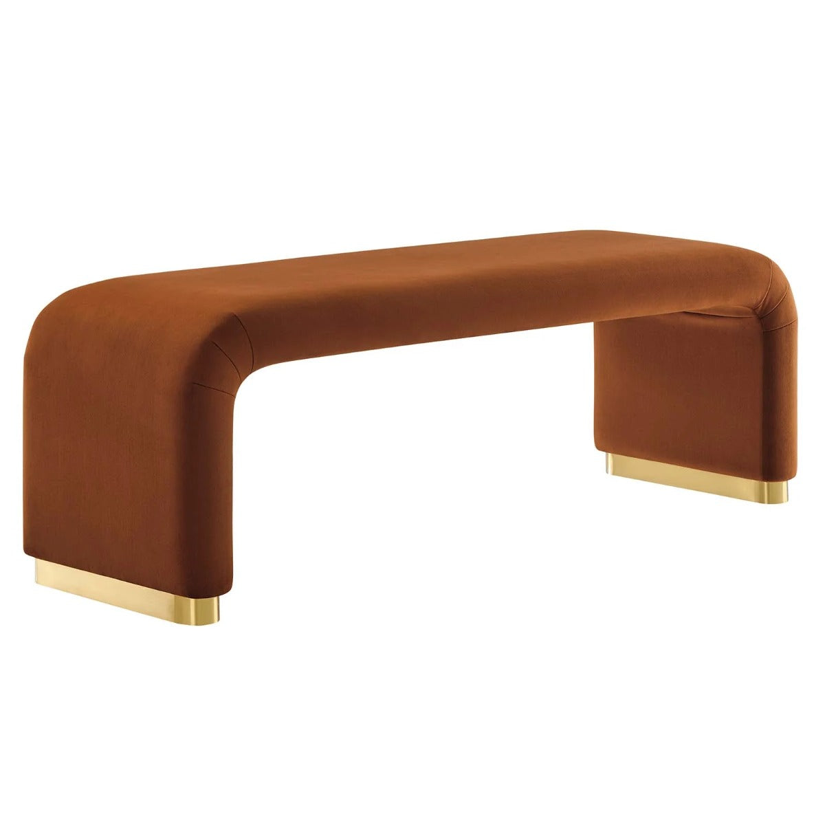 Modway Koda Performance Velvet Waterfall Long Bench