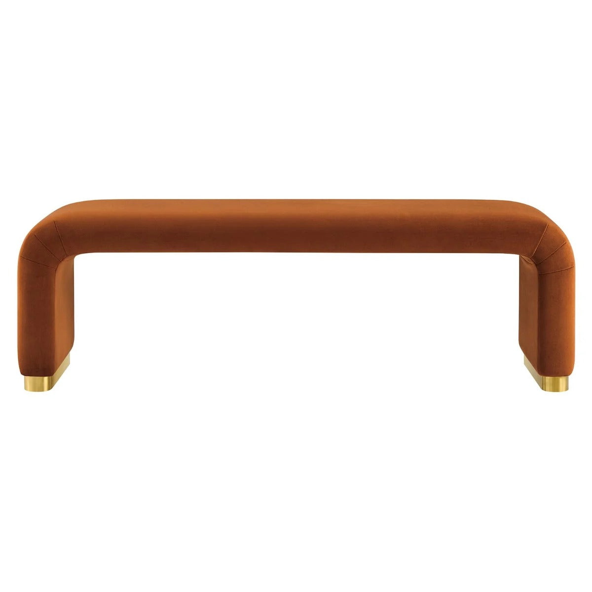 Modway Koda Performance Velvet Waterfall Long Bench