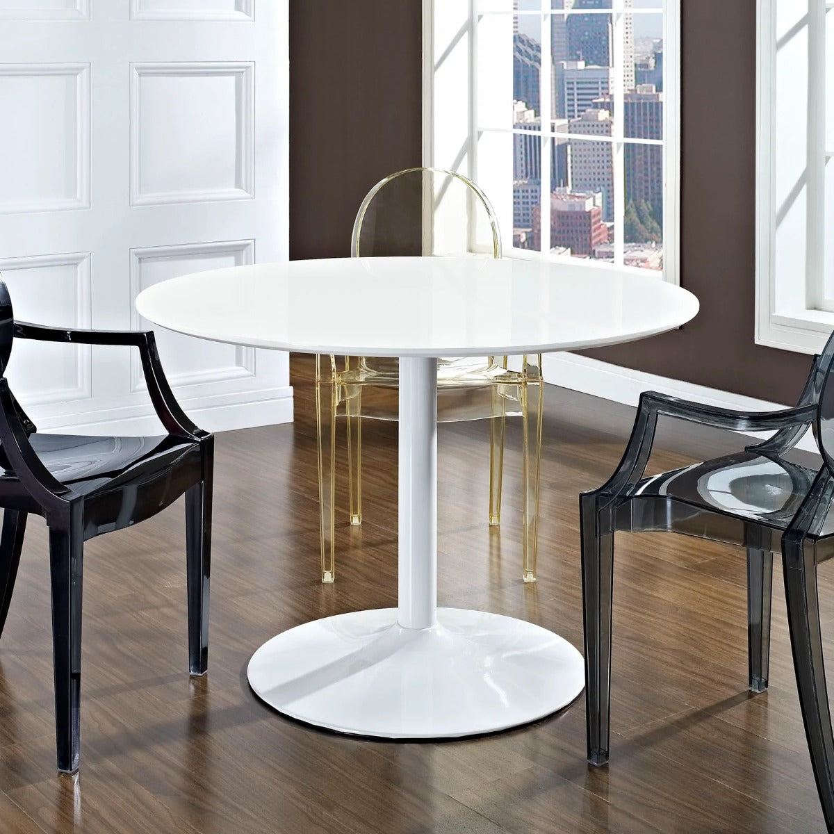 Modway Revolve Round Wood Dining Table