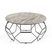 Ellipse Coffee Table with Gray Ceramic Top | Creative Furniture