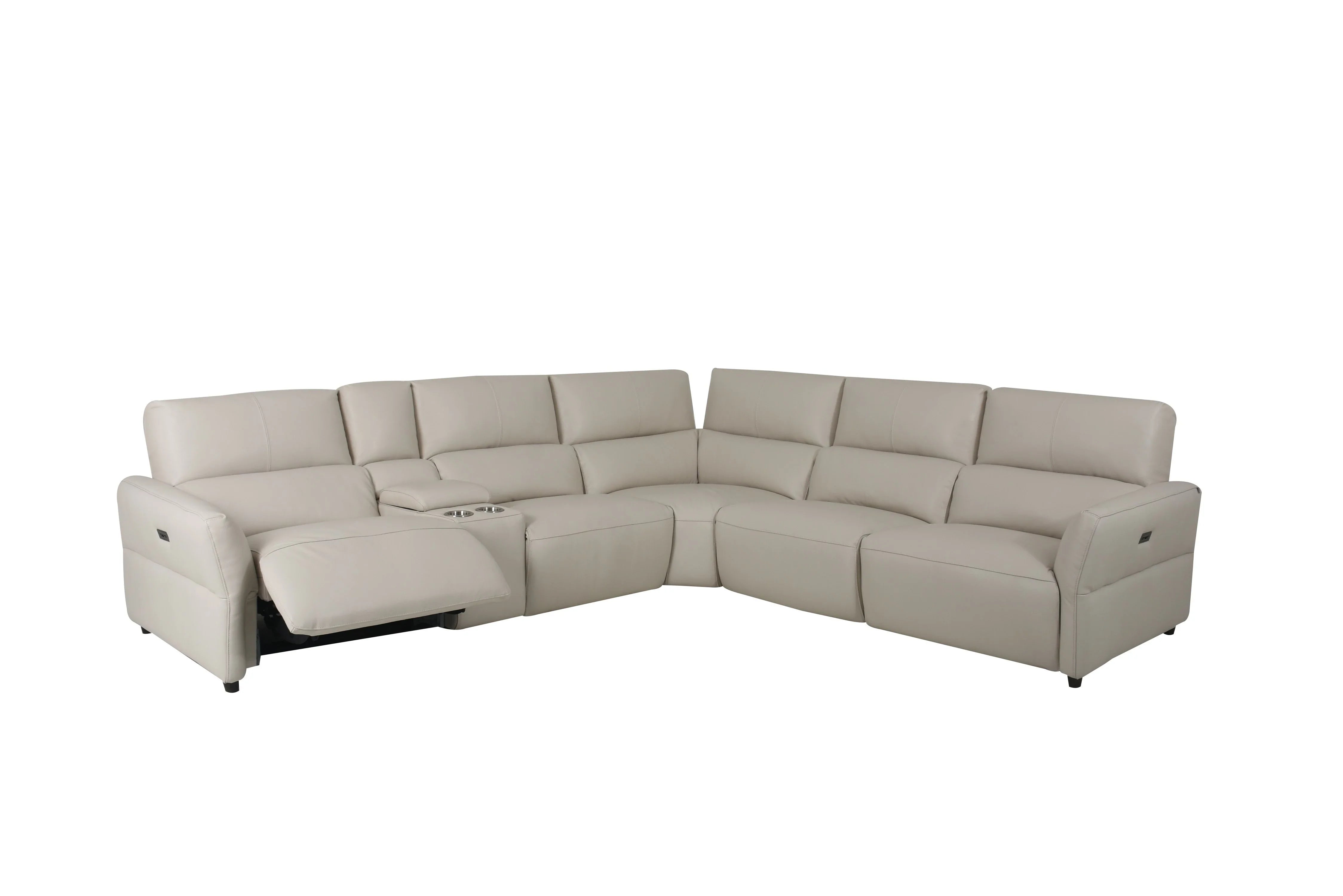 Elys 6 Piece Sectional with Two Recliners