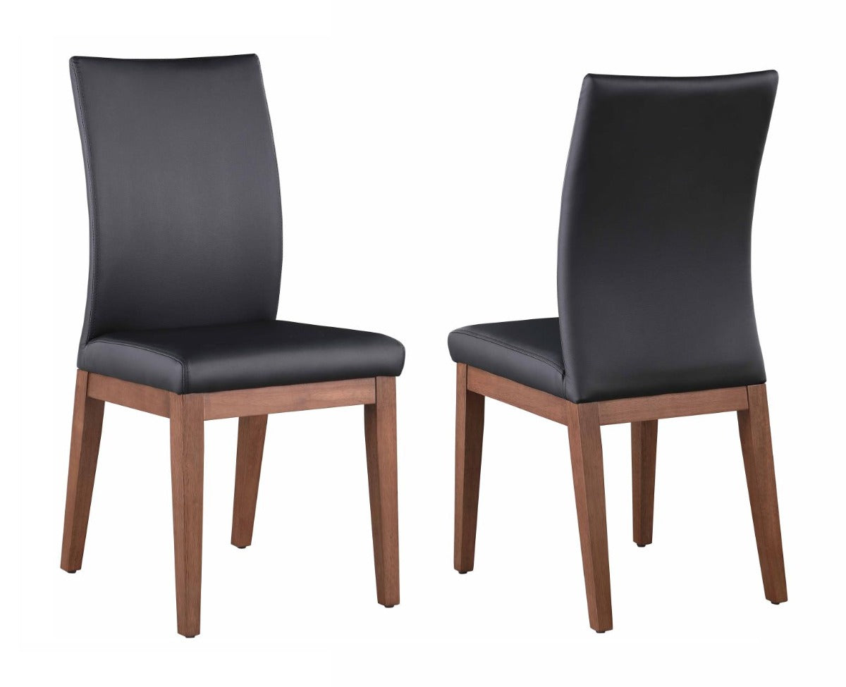 Chintaly Karla-Emma 5-Piece Dining  Room Set with Extendable Marbleized Ceramic Table & Solid Wood Chairs