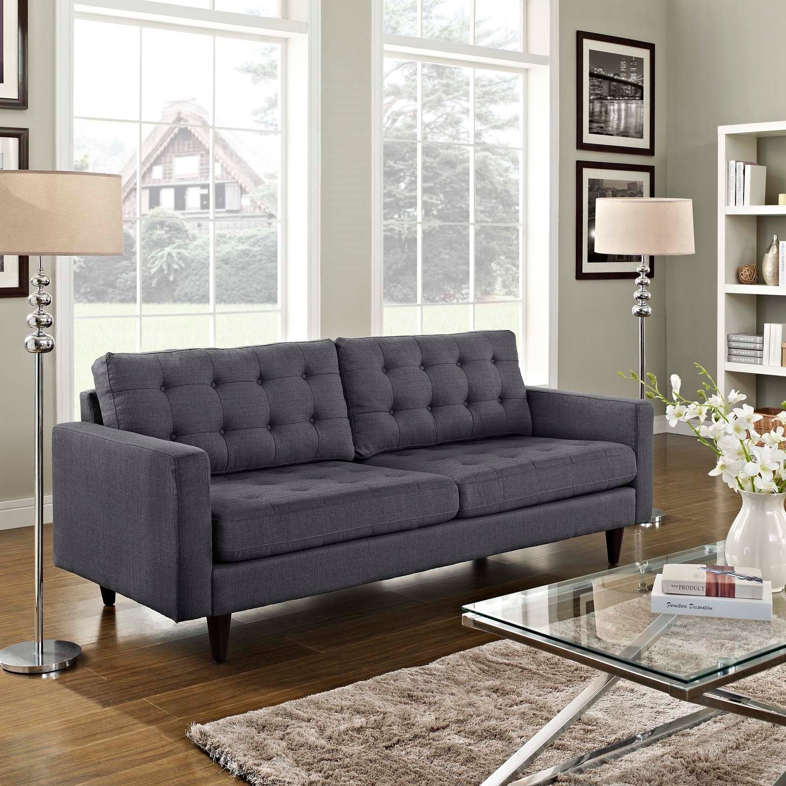 Modway Empress Upholstered Fabric Sofa