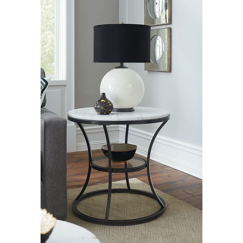 Hammary Impact Round End Table
