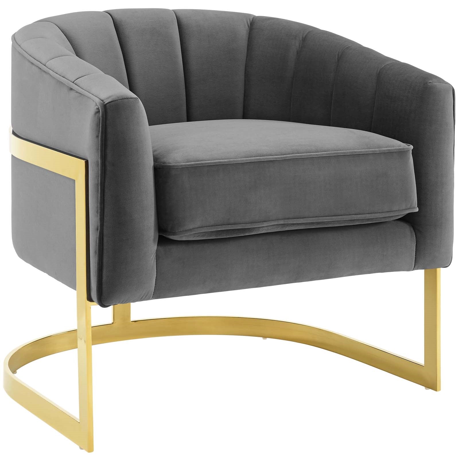 Modway Esteem Accent Armchair Performance Velvet Set of 2