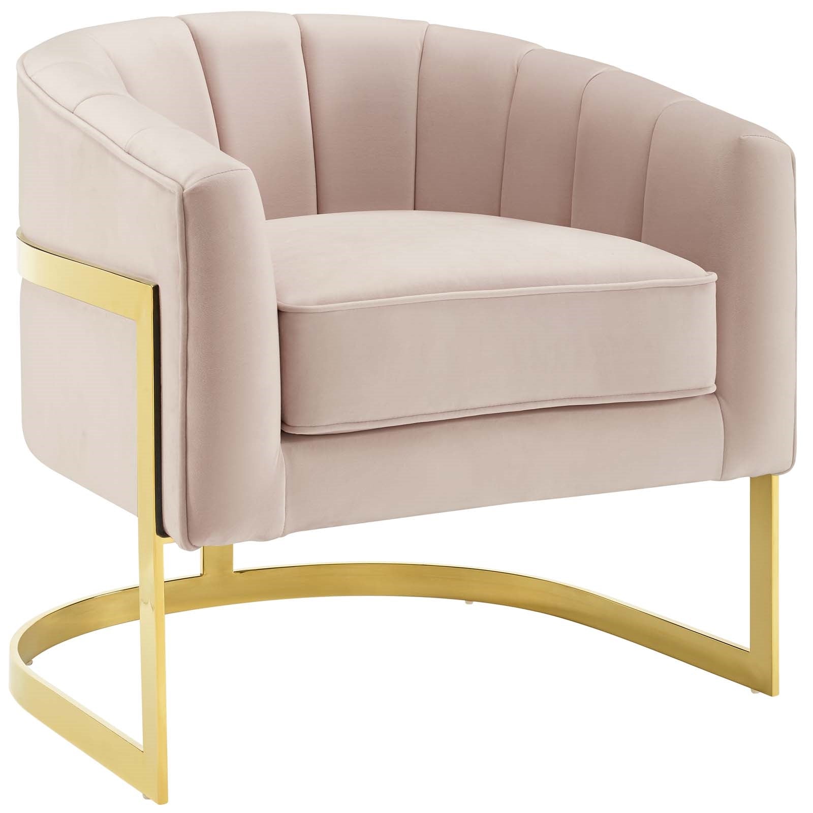 Modway Esteem Accent Armchair Performance Velvet Set of 2