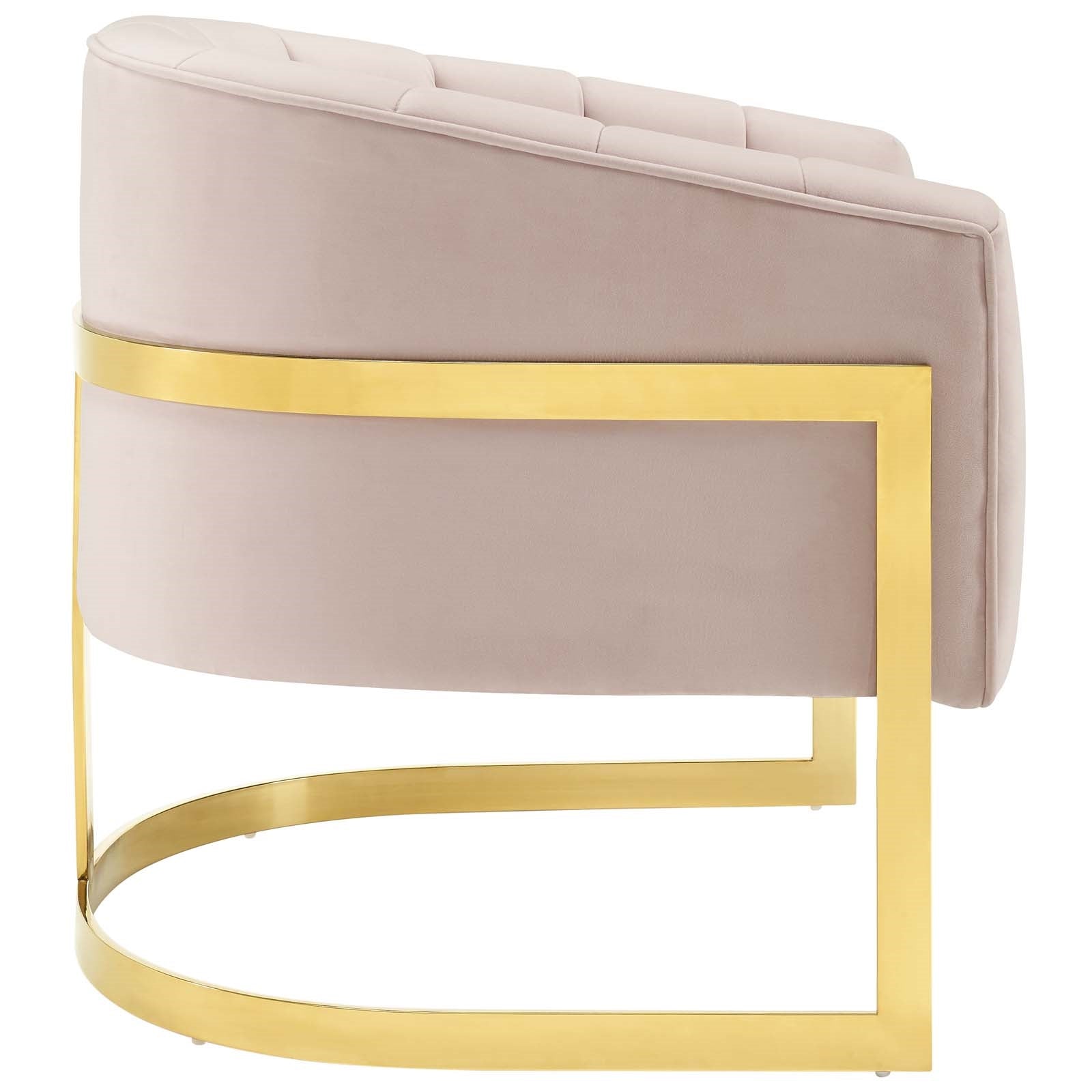 Modway Esteem Accent Armchair Performance Velvet Set of 2