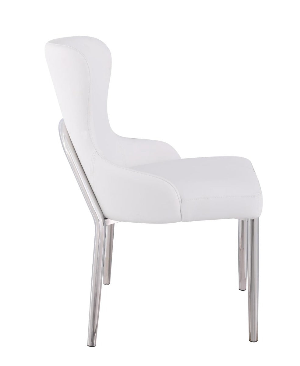 Chintaly Contemporary Evelyn Wing-Back Side Chair