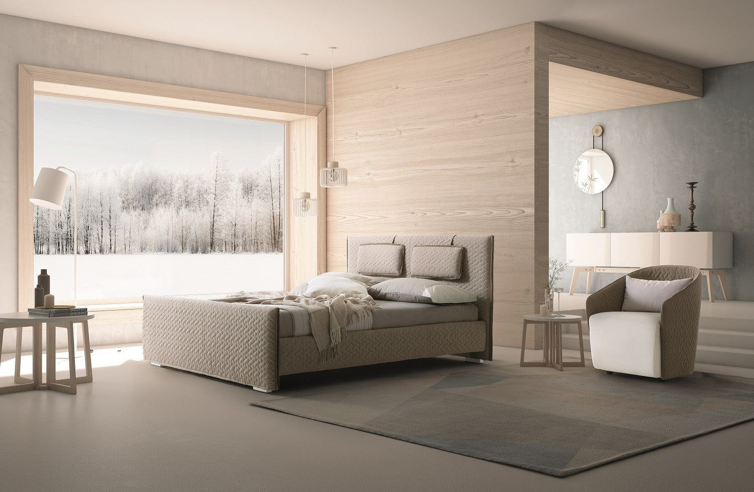 J & M Evergreen  Platform Bed