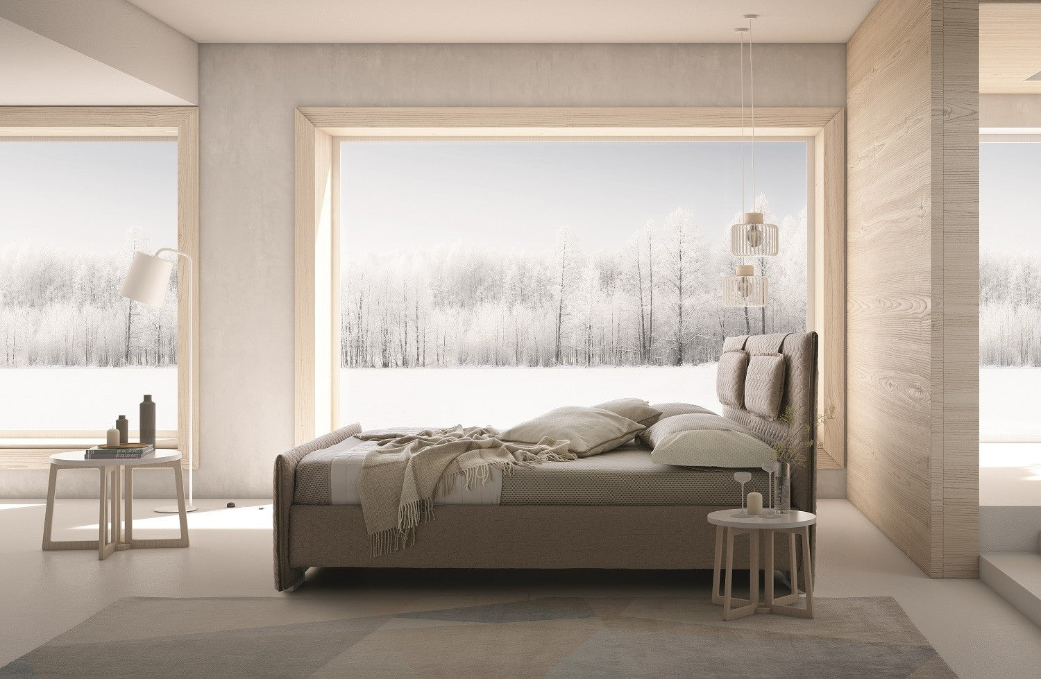 J & M Evergreen  Platform Bed