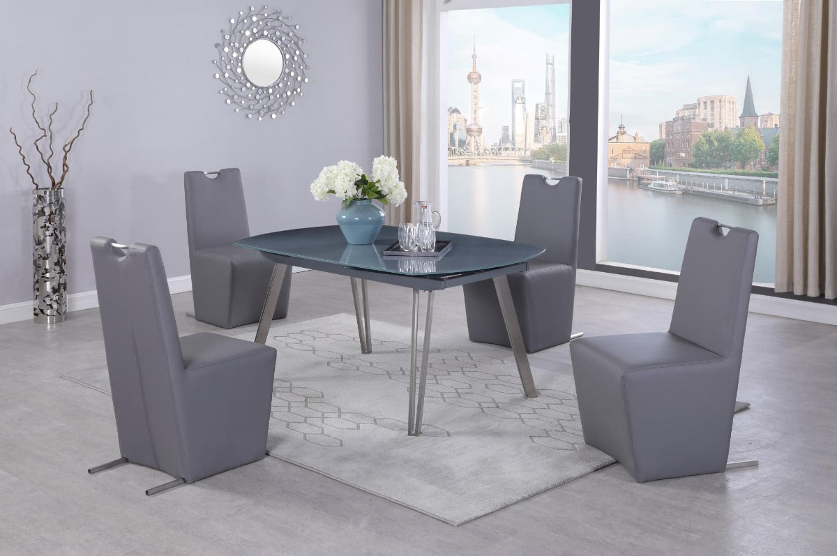 Chintaly Evie Modern Upholstered Handle-Back Side Chair