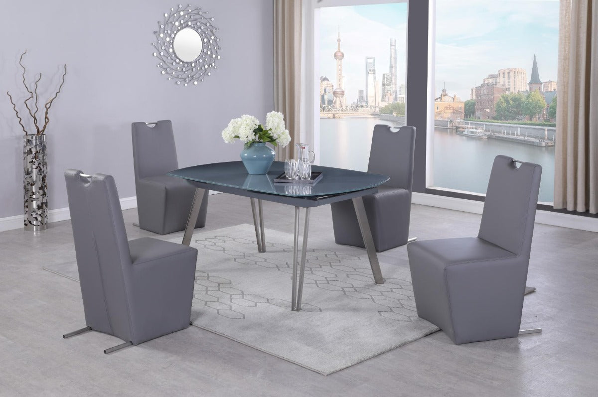 Chintaly Evie Contemporary Upholstered Handle-Back Side Chair
