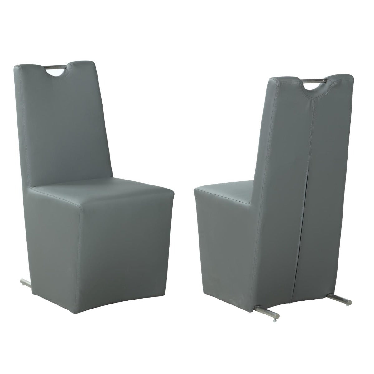 Chintaly Evie Contemporary Upholstered Handle-Back Side Chair