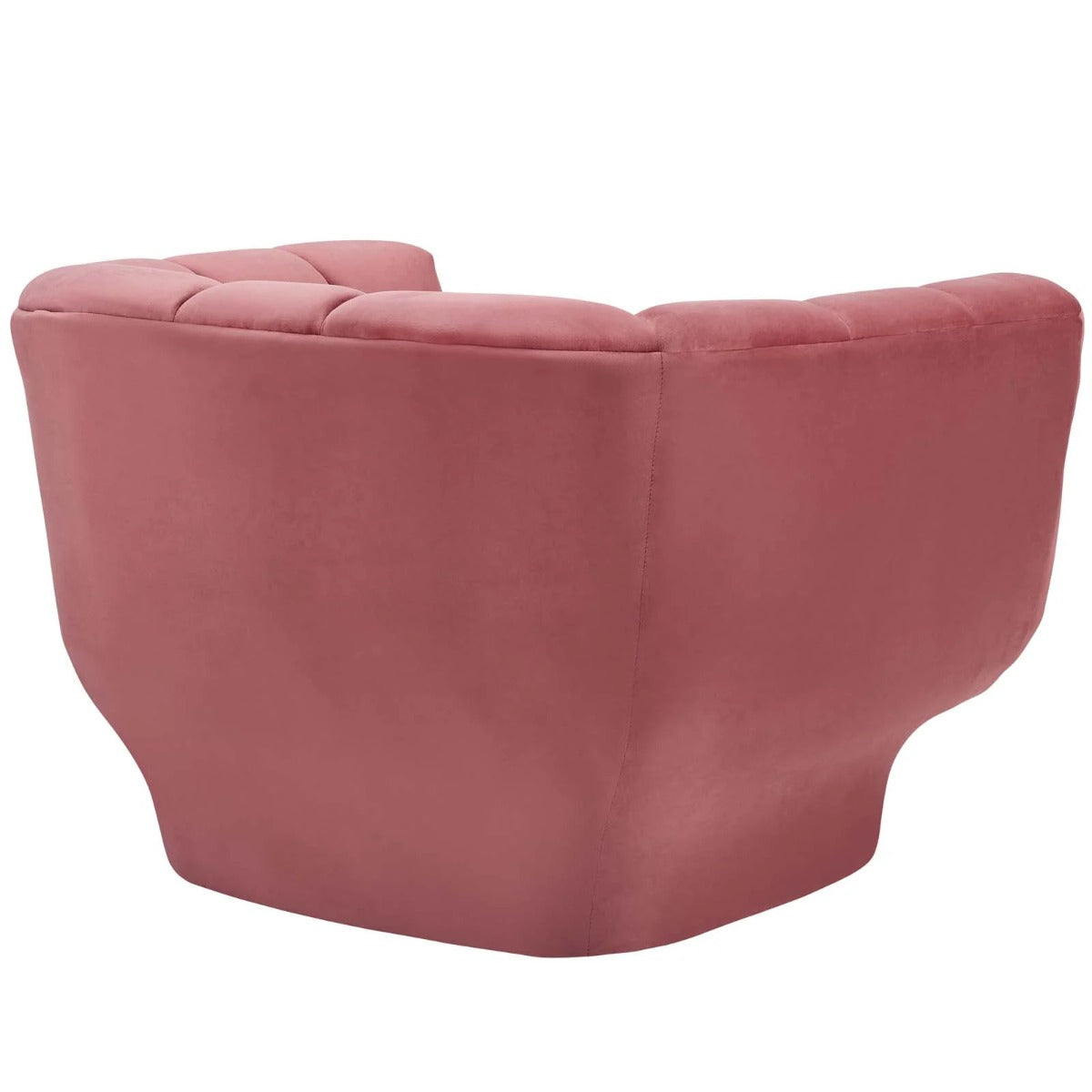 Modway Entertain Vertical Channel Tufted Performance Velvet Sofa and Armchair Set
