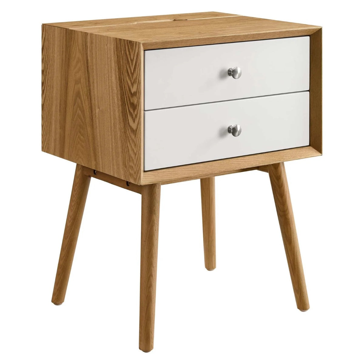 Modway Ember Wood Nightstand With USB Ports