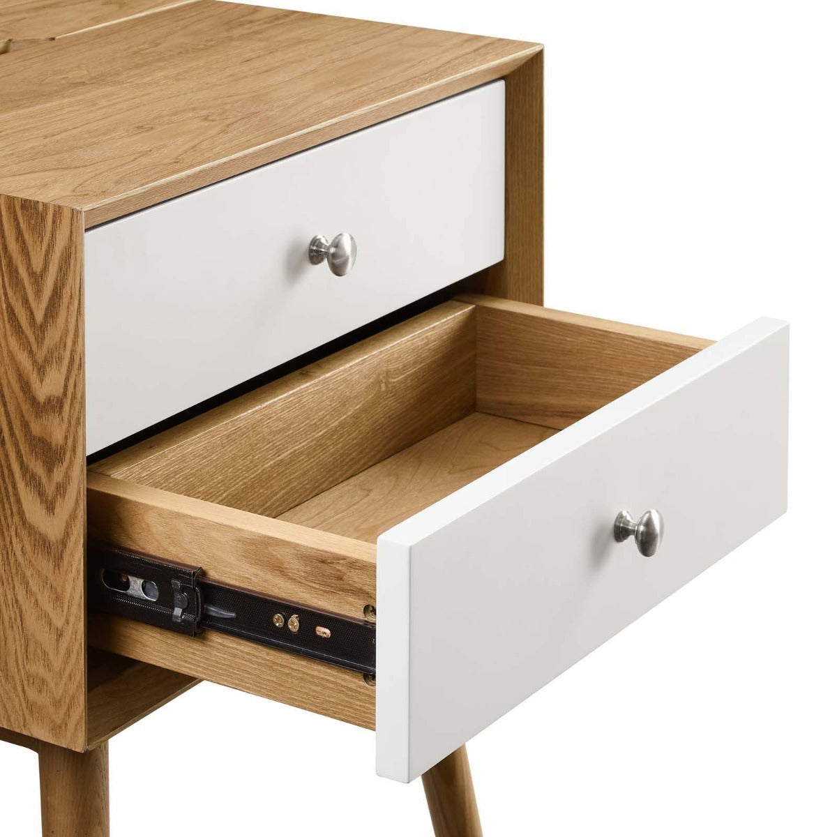 Modway Ember Wood Nightstand With USB Ports