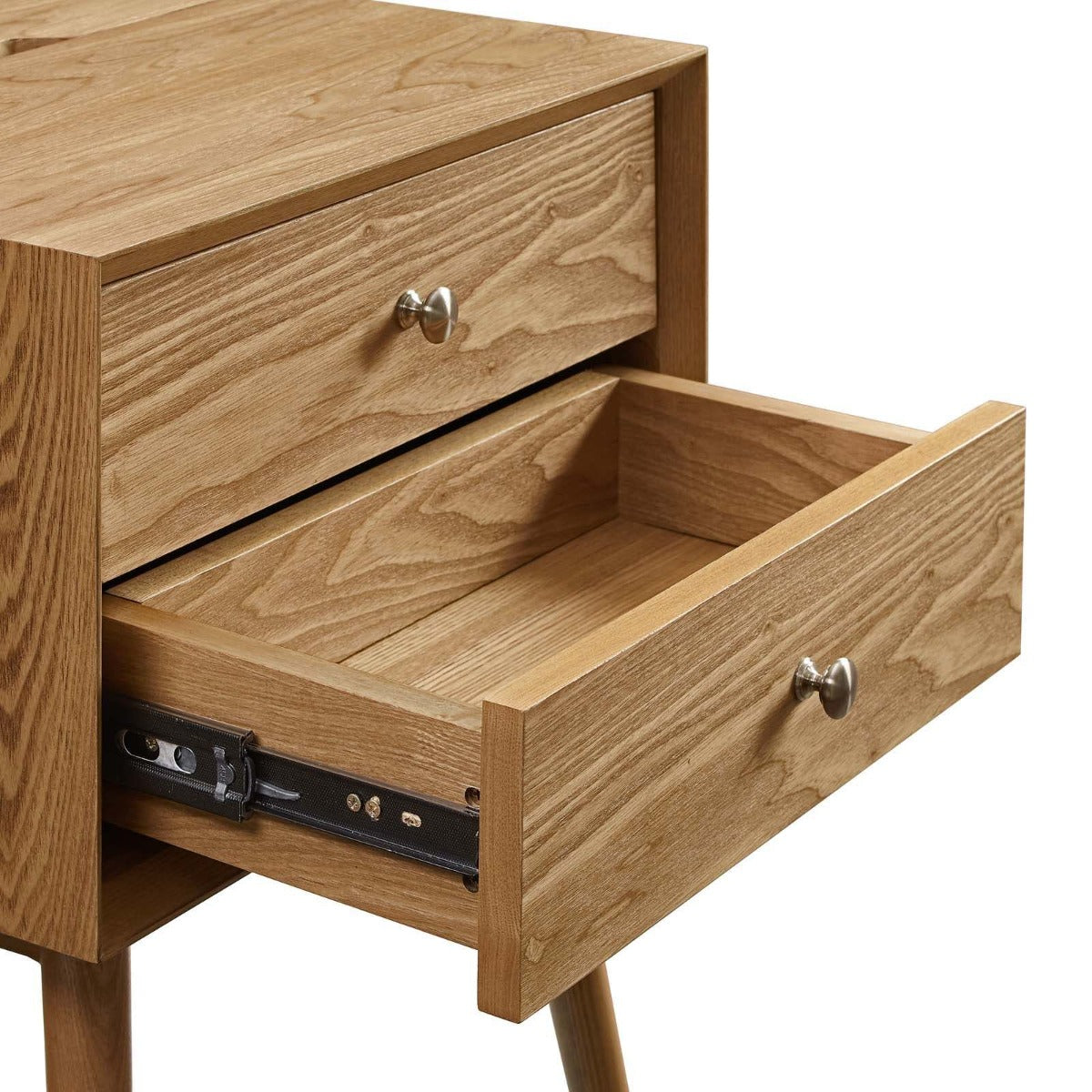 Modway Ember Wood Nightstand With USB Ports