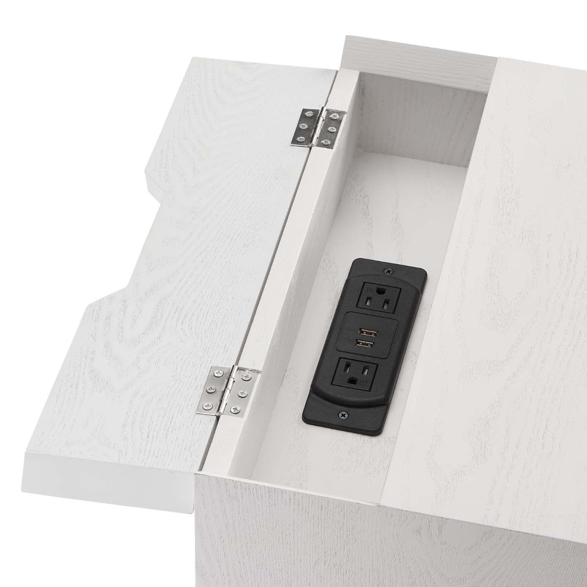 Modway Ember Wood Nightstand With USB Ports