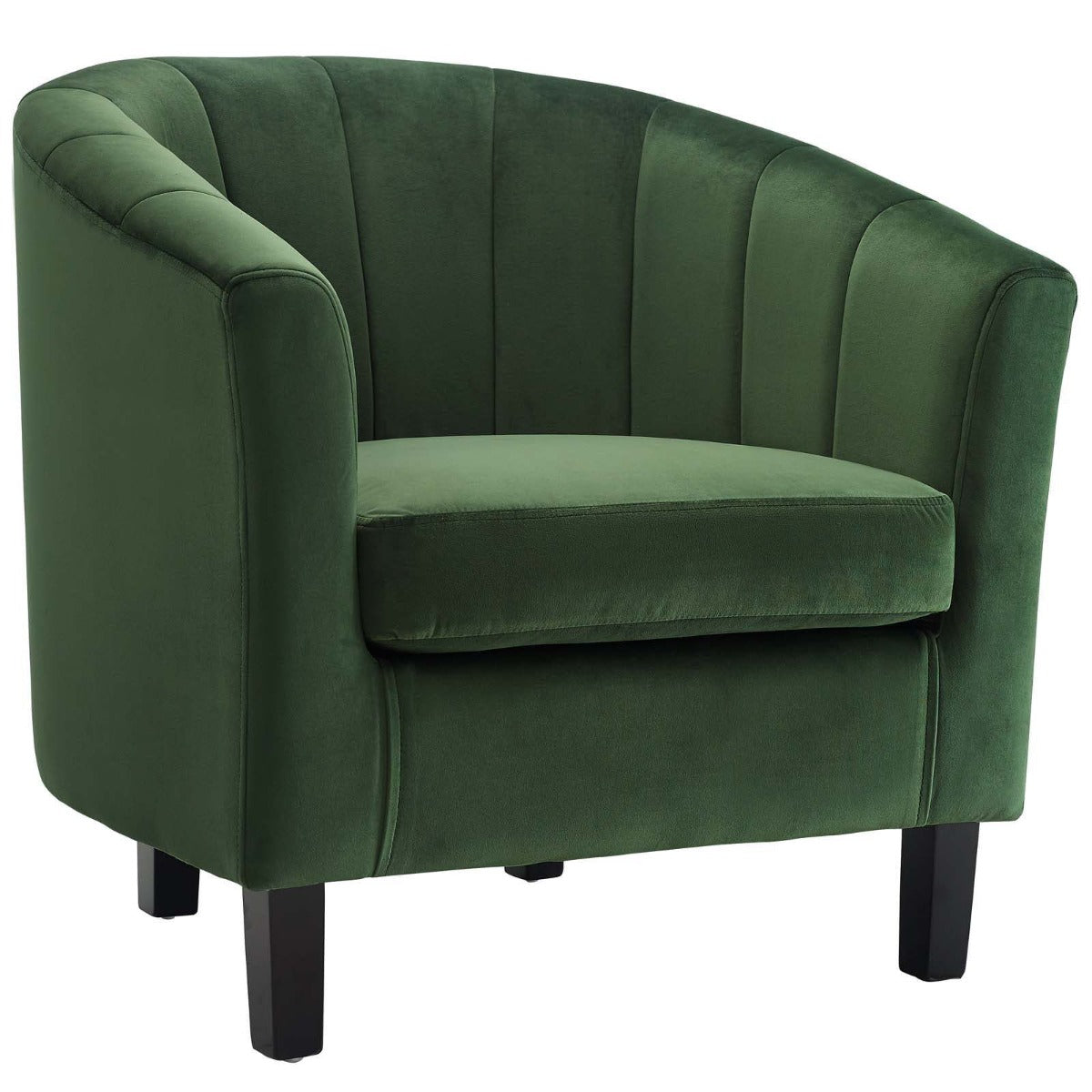 Modway Prospect Channel Tufted Performance Velvet Armchair Set of 2