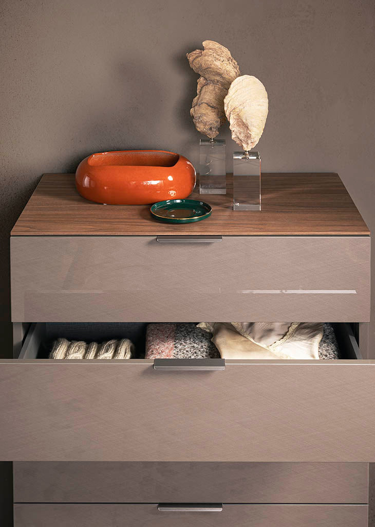 ALF Fifth Avenue 5-Drawer S – Modern Italian Storage in Termocotto Oak Finish