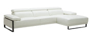 Fleurier Leather Sectional in White