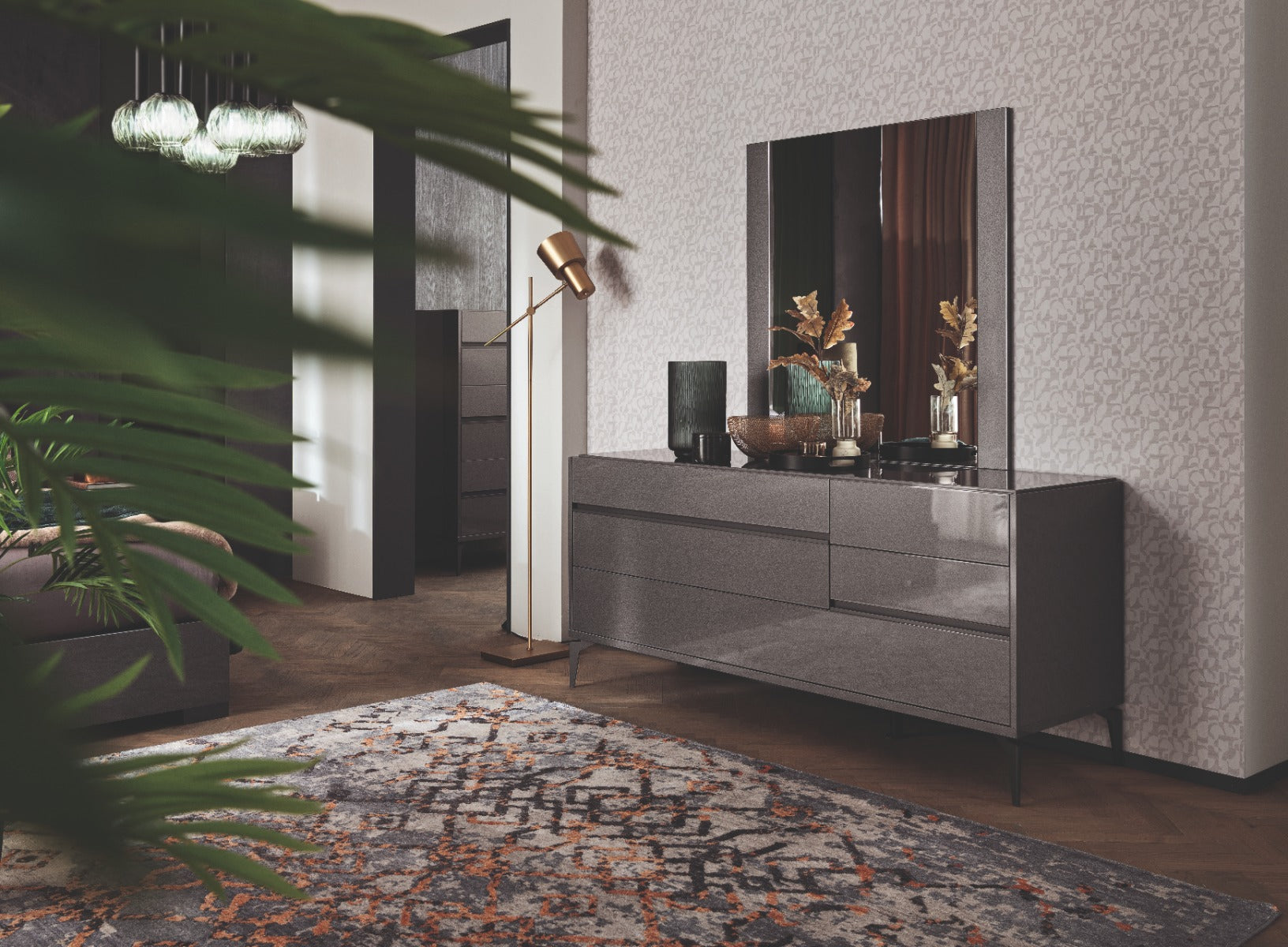 Graphite Mirror for Dresser | Delivery lead time 20 Weeks