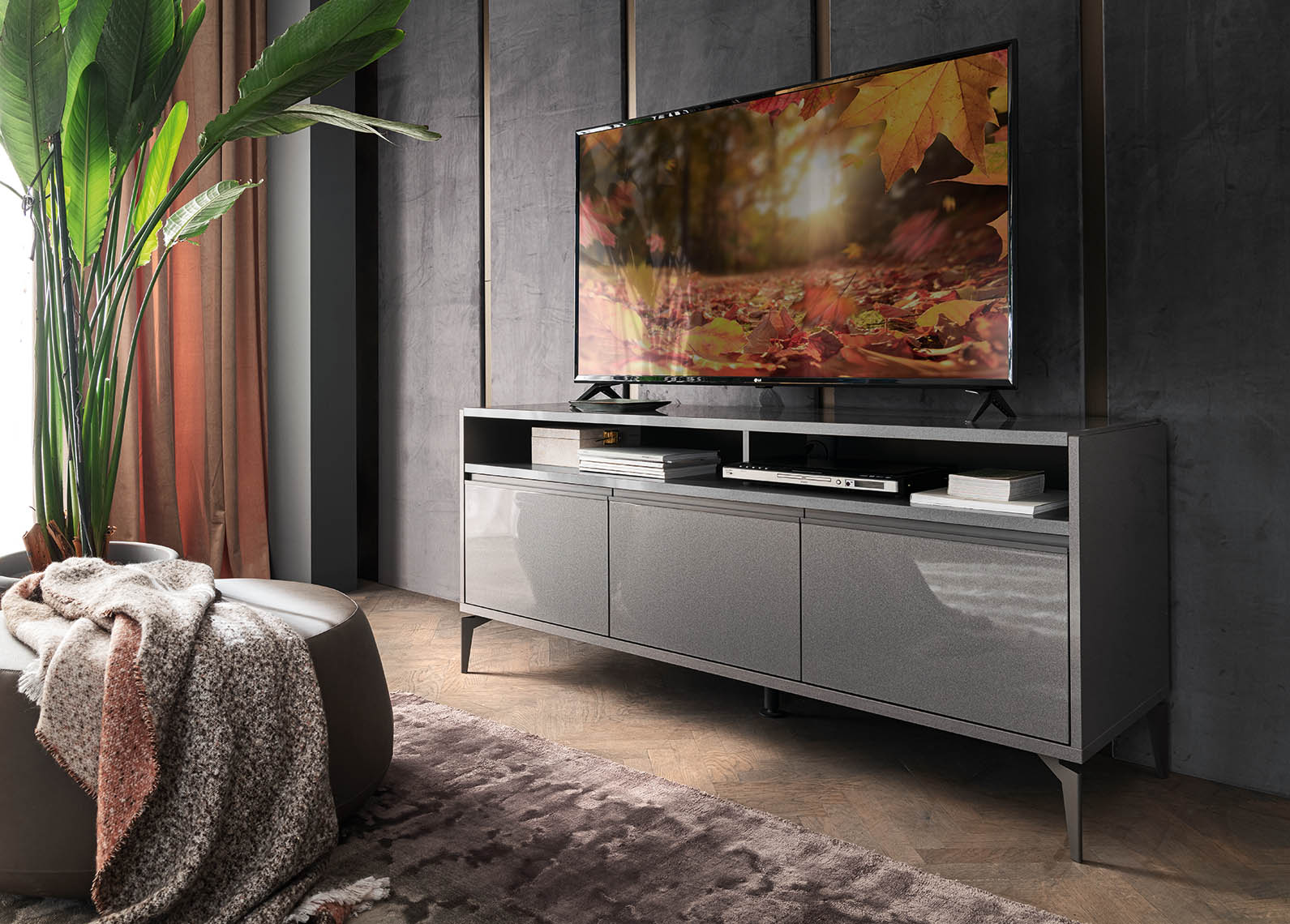 Graphite TV Stand | Delivery lead time 20 Weeks