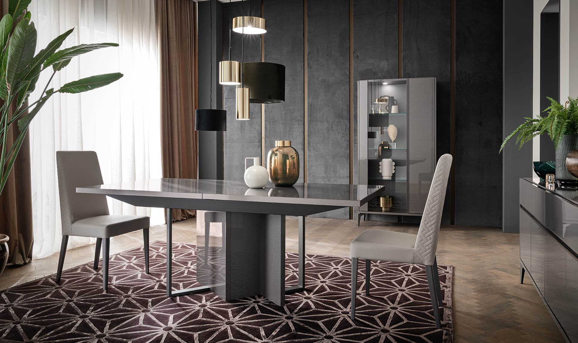 Graphite Extendable  Dining Table 250 | Delivery lead time 20 Weeks