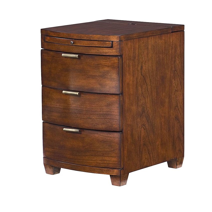Hammary  Bowfront Chairside Table