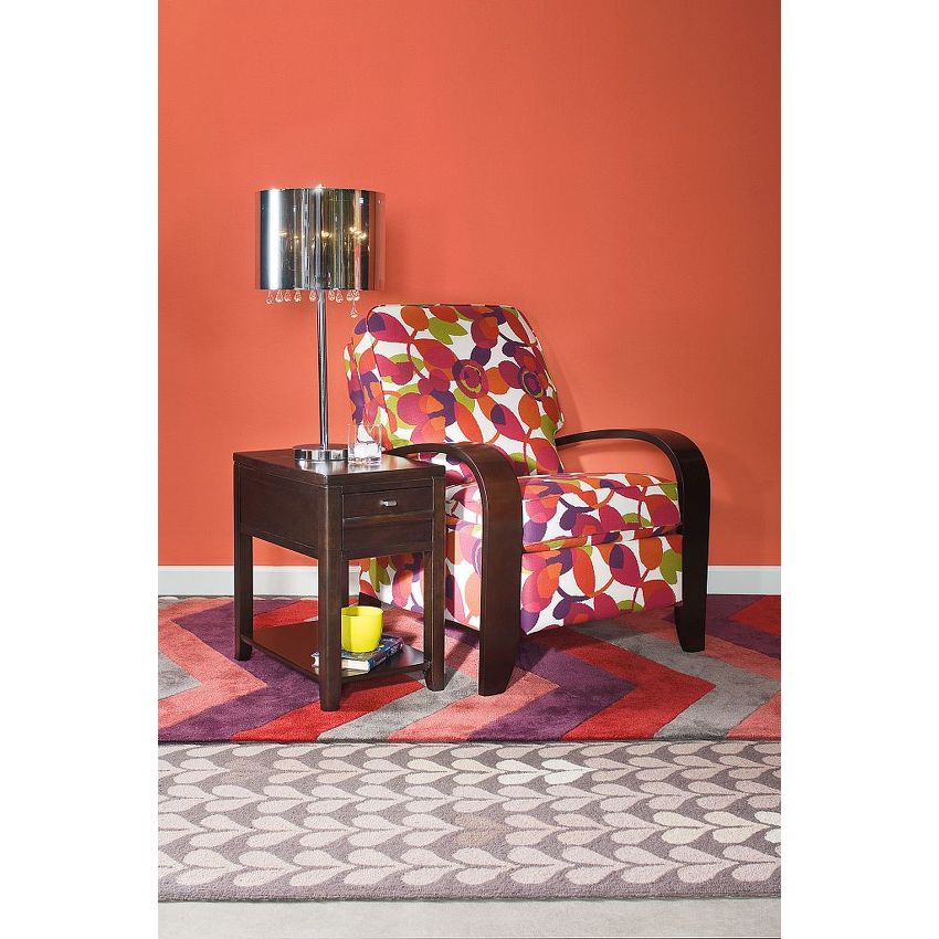 Hammary Downtown Chairside Table-Espresso