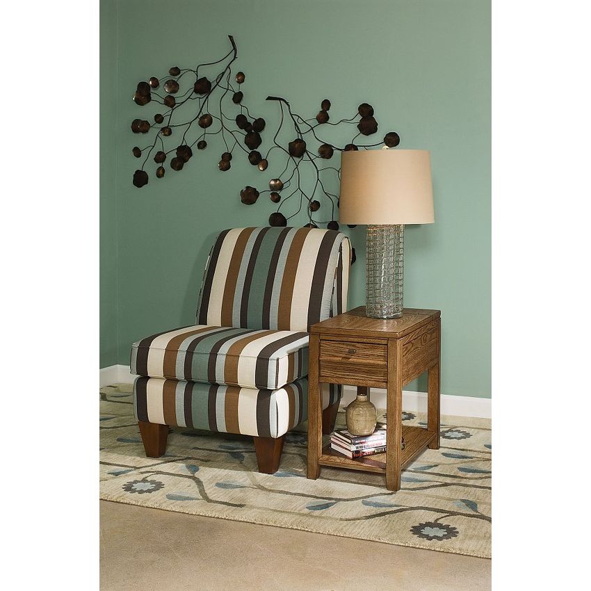 Hammary Downtown Chairside Table-Oak