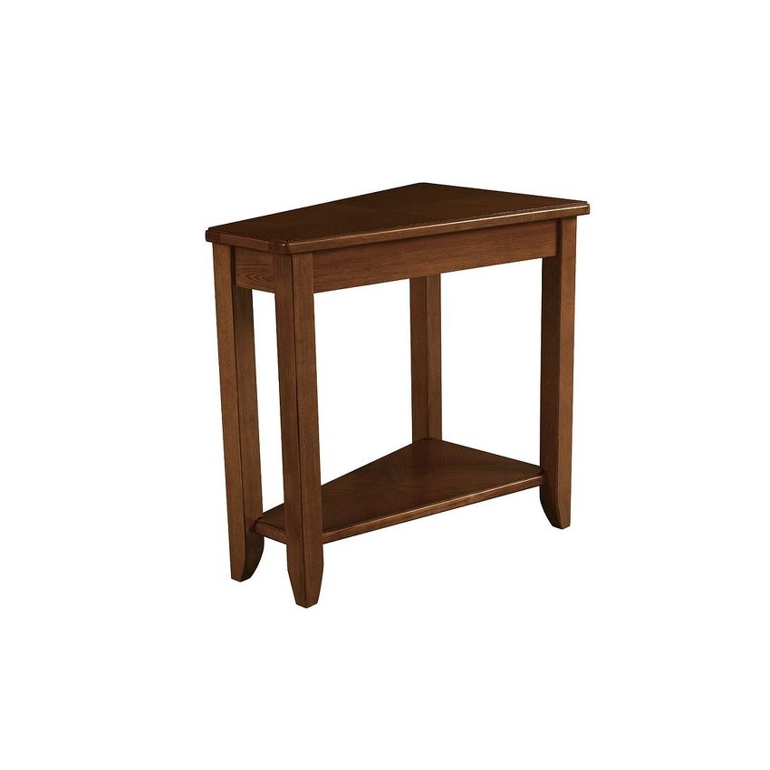 Hammary Wedge Chairside Table-Oak