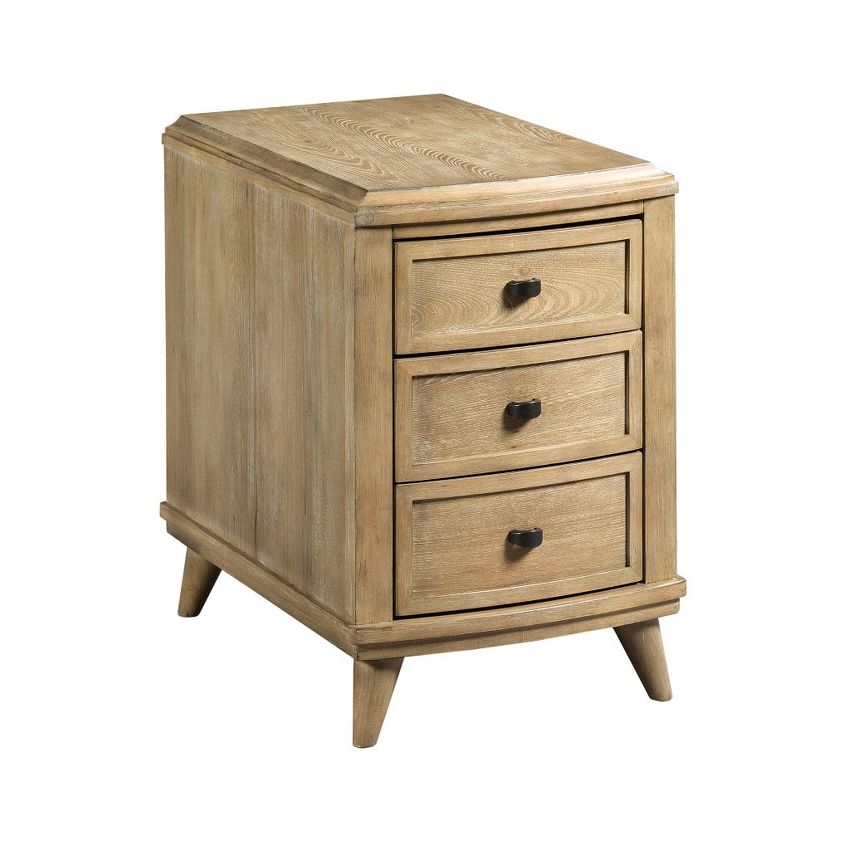 Hammary Oblique Charging Chairside Table