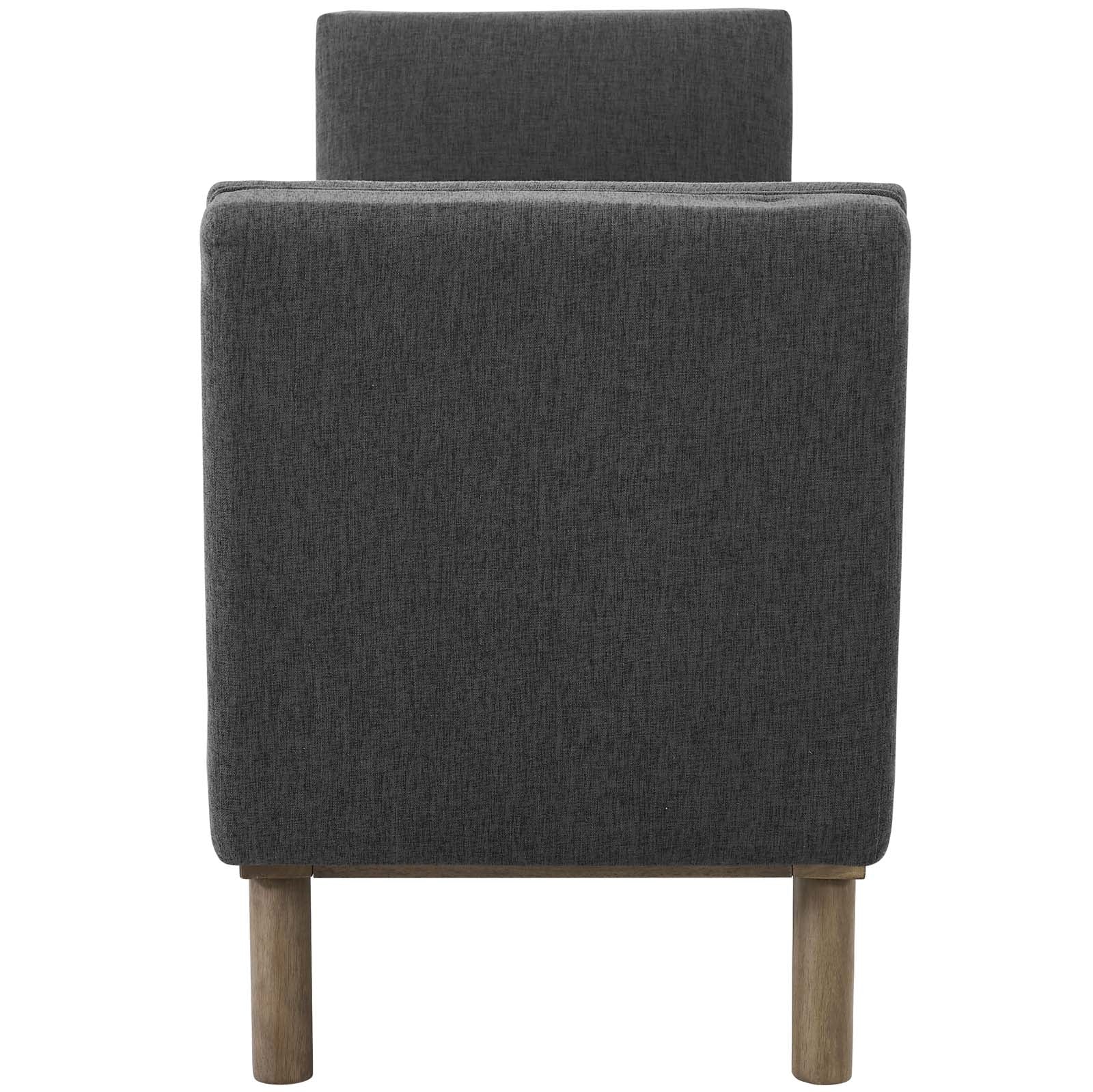 Modway Haven Tufted Button Upholstered Fabric Accent Bench