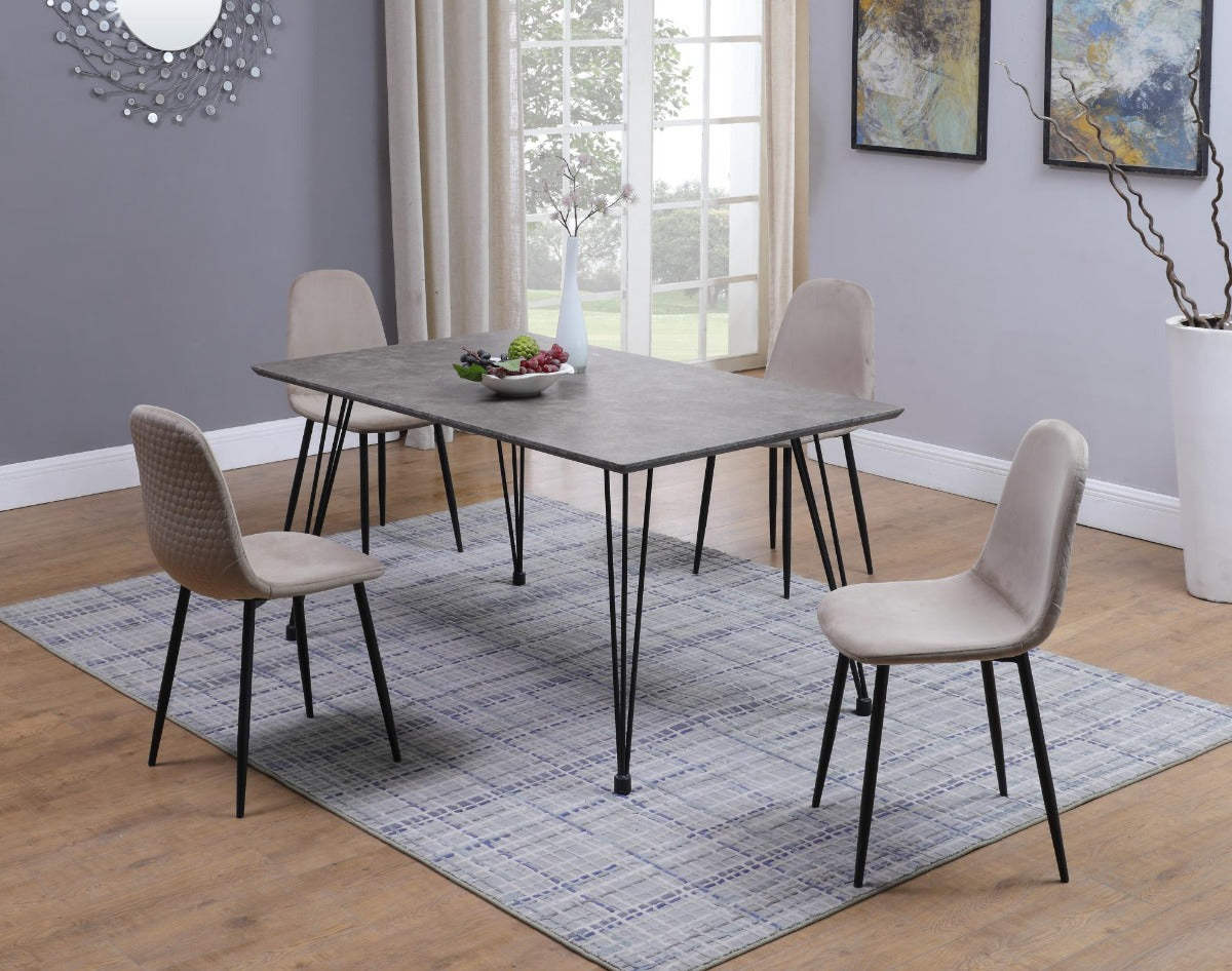 Chintaly Contemporary Fabric Upholstered Side Chair