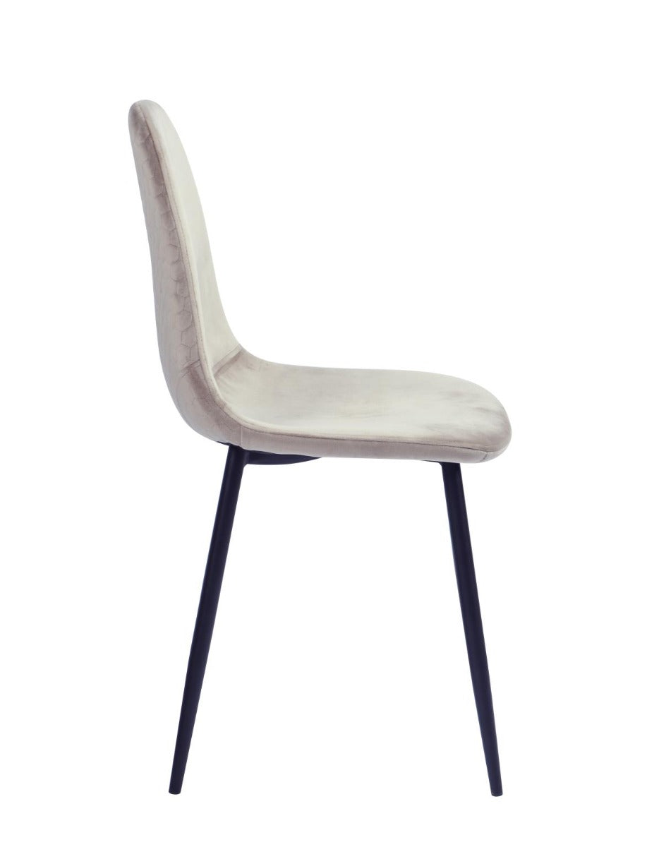 Chintaly Contemporary Fabric Upholstered Side Chair