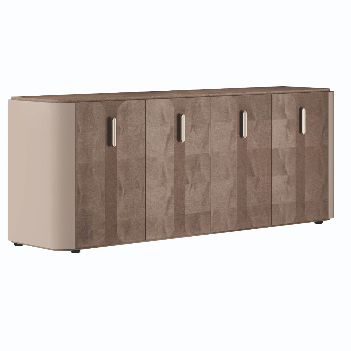 Hebe Modern 4-Door Wood Buffet by ALF Uno - Italian Designer Storage Cabinet
