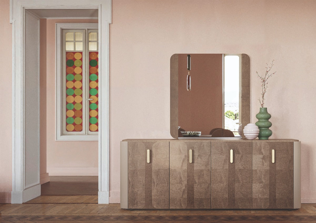 Hebe Modern 3-Door Wood Buffet by ALF Uno - Italian Designer Storage Cabinet