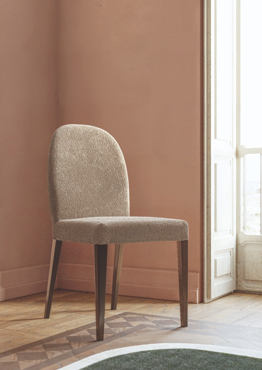 Hebe Modern Side Chair, Fabric Upholstered by ALF Uno - Italian Designer Seating
