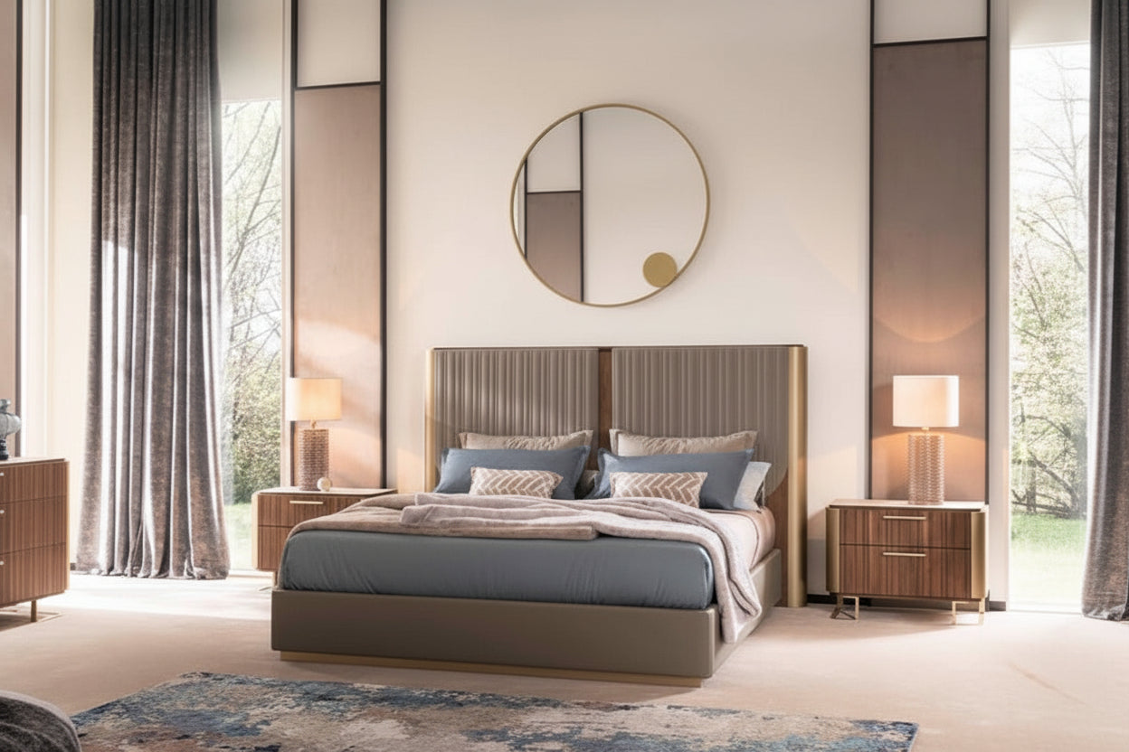 The Hera modern bedroom set by ALF Furniture.