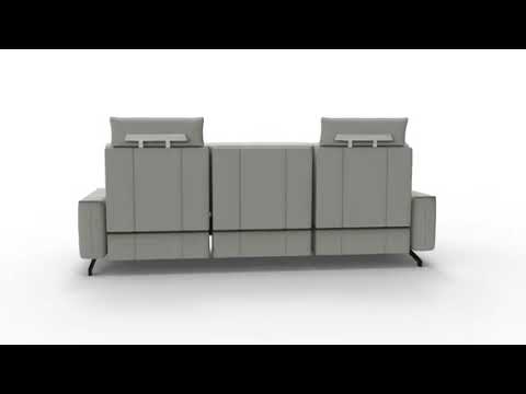 Amalfi Loveseat with Two Recliners | Creative Furniture