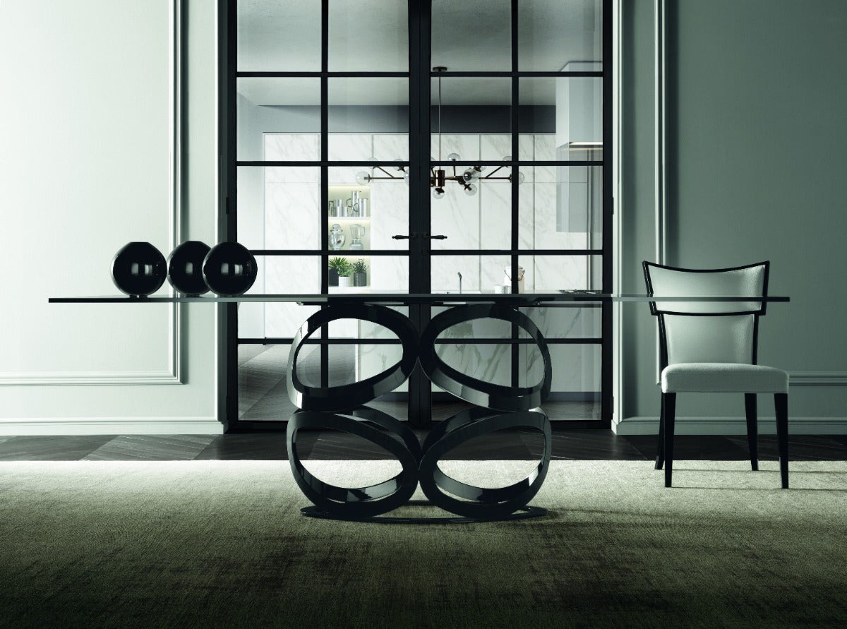 Costantini Pietro Icon Dining Table with Glass Top