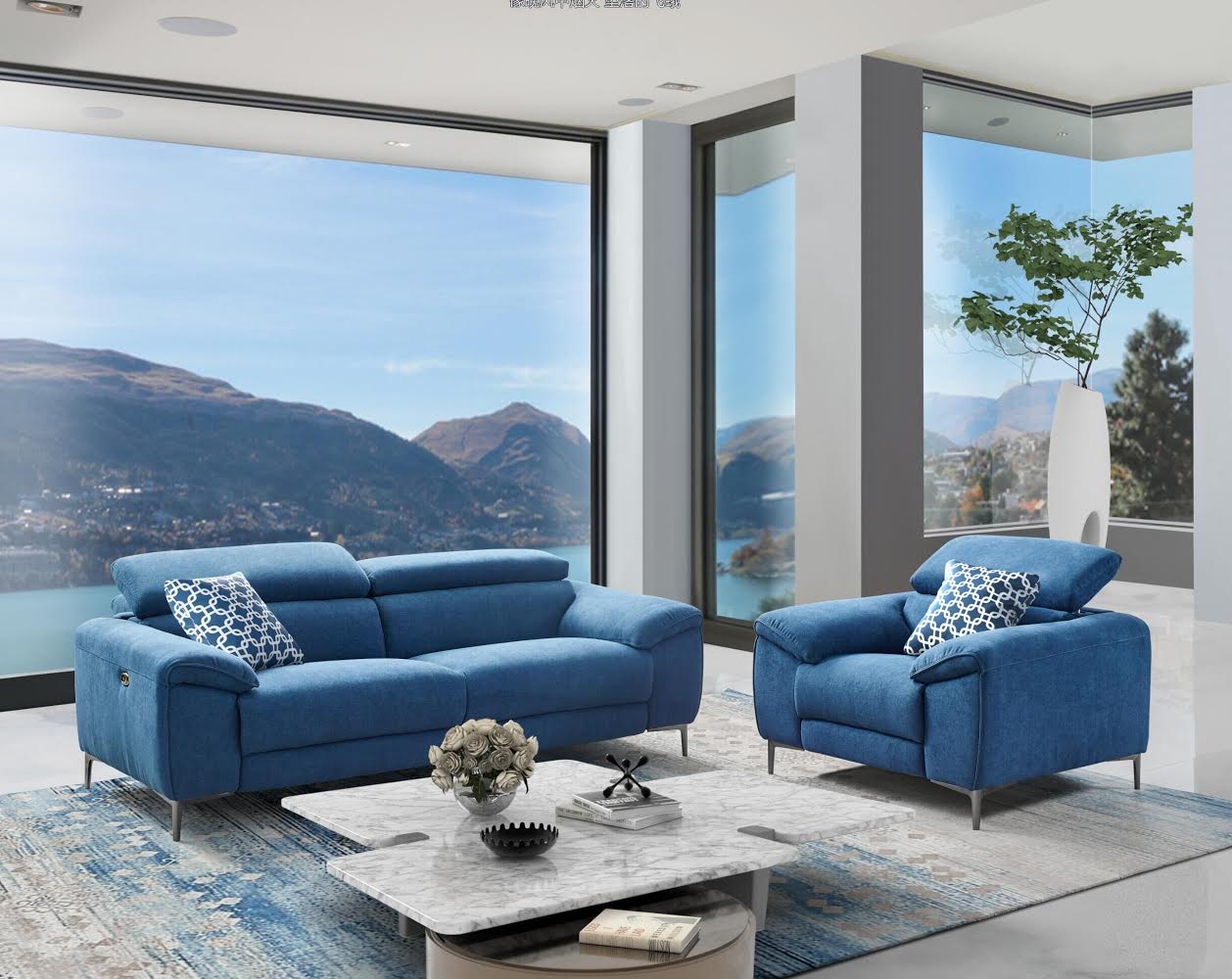 Lucca Fabric Armchair with Recliner | Creative Furniture