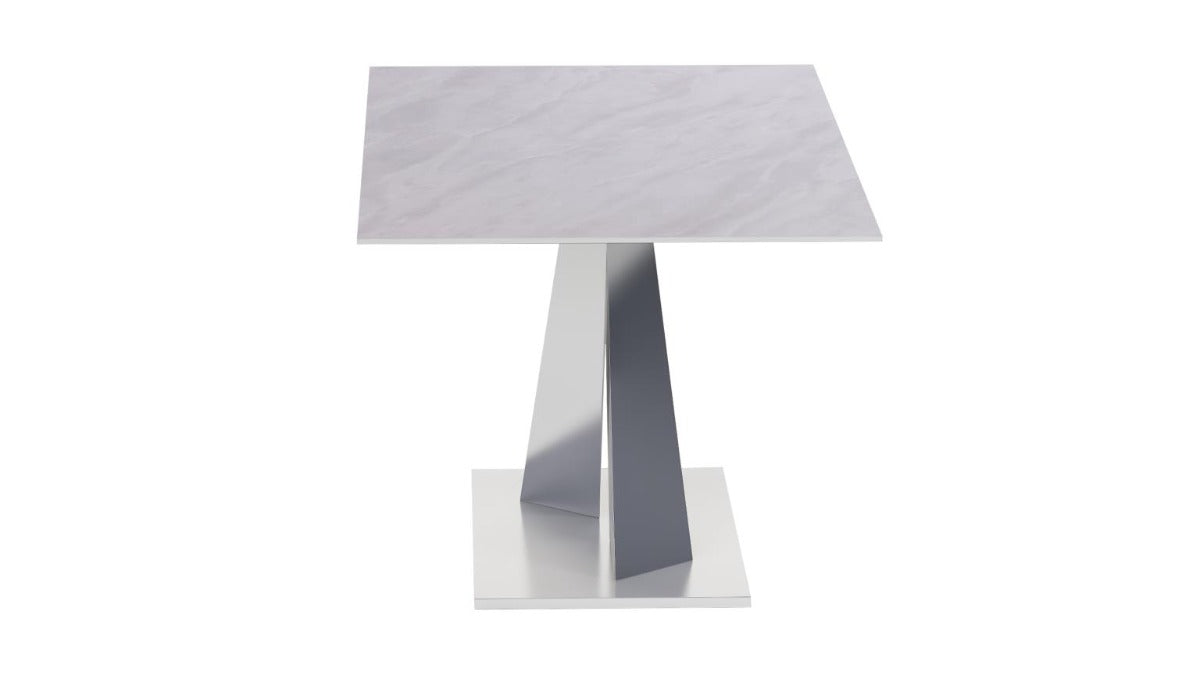 Chintaly Jennifer Sintered Stone Top Table with Steel Base