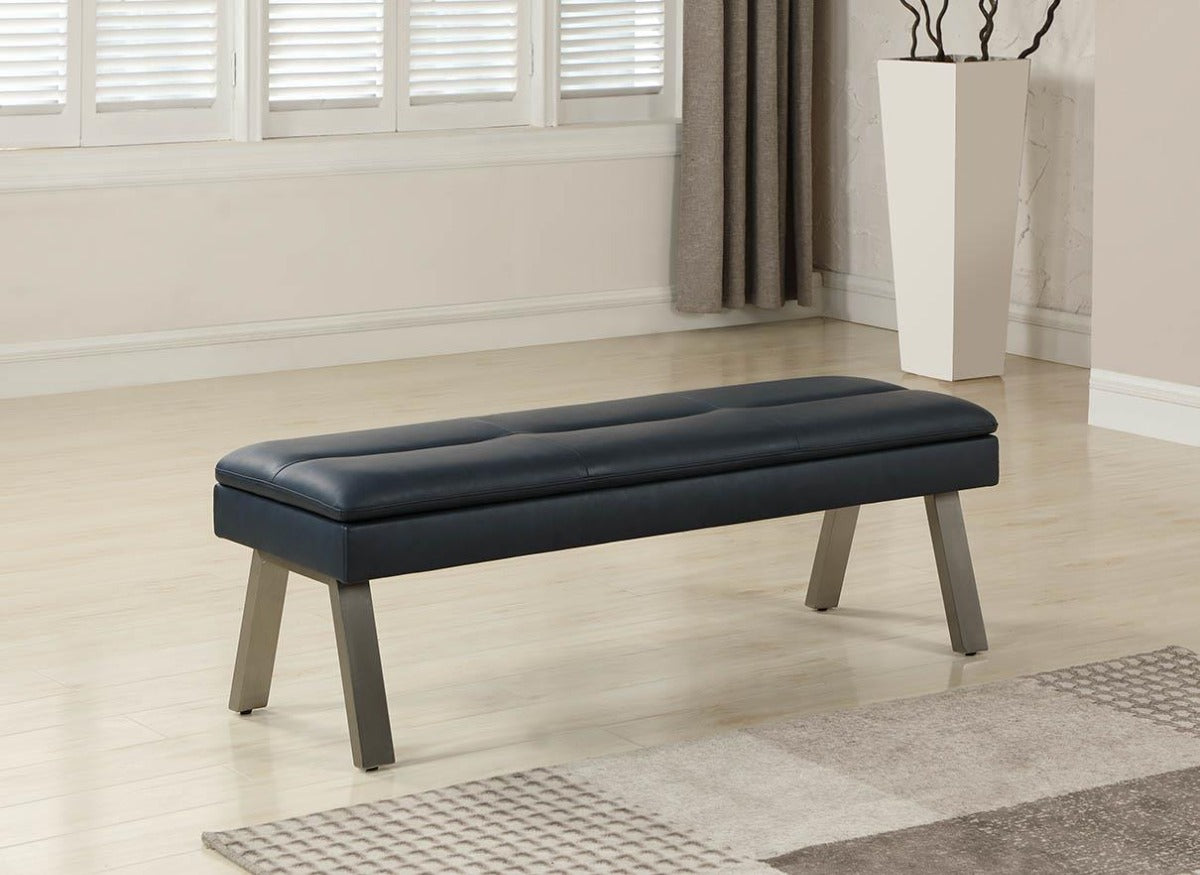 Chintaly Jezebel Tufted Bench with Under-seat Storage