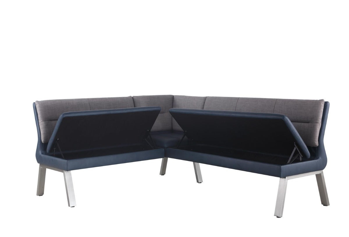 Chintaly Jezebel Modern 2-Tone Nook with Storage