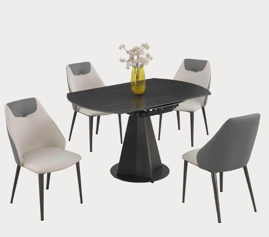 Jocelyn dining room set with four chairs d