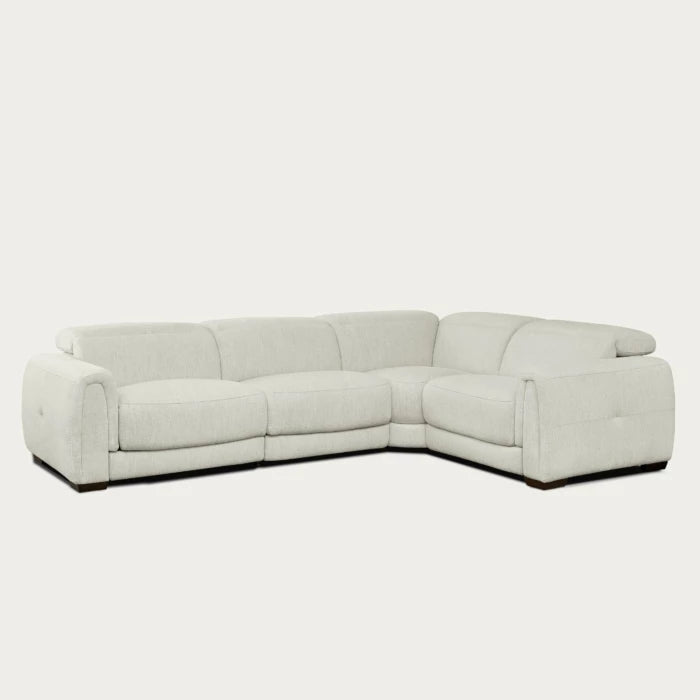 Jovan 4-Piece Modern Reclining Sectional Sofa – Birch Fabric | Creative Furniture