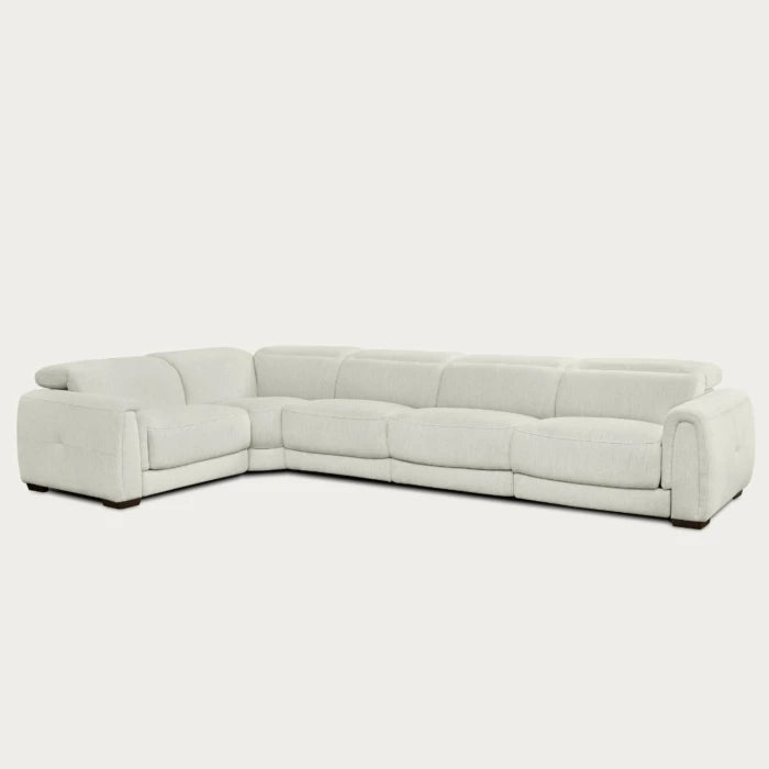 Jovan 5-Piece Modern Reclining Sectional Sofa – Birch Fabric | Creative Furniture