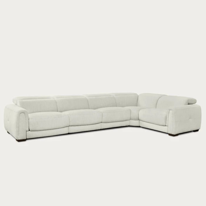 Jovan 5-Piece Modern Reclining Sectional Sofa – Birch Fabric | Creative Furniture